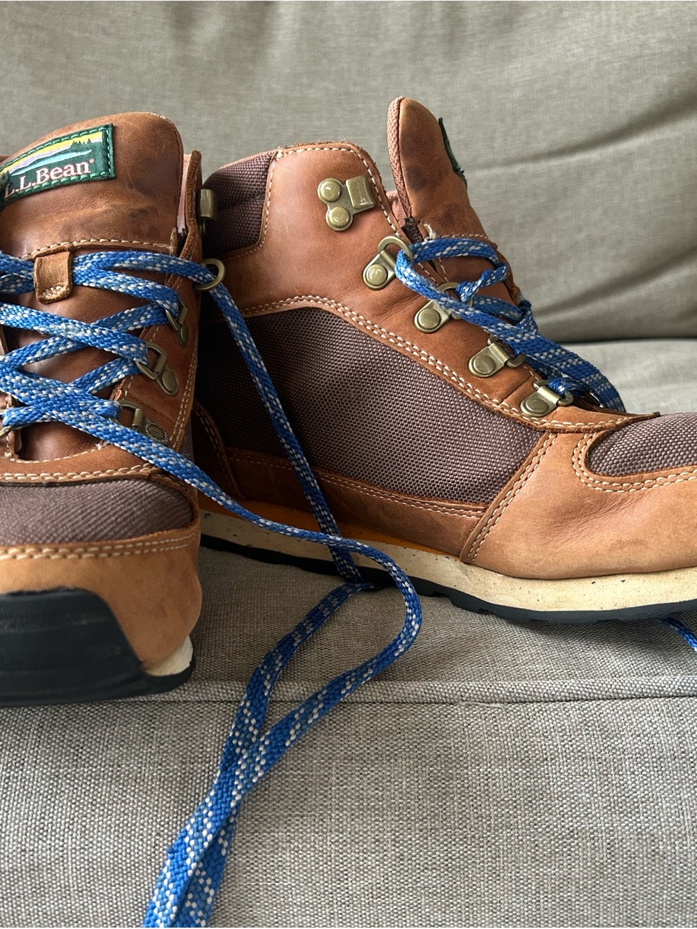 L.L. Bean Brown and Blue Men's Chukka Boots waterproof